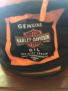 Harley Davidson Oil Beer Drink Soft Cooler Insulated Collapsible Circle 16 X 11 - Picture 1 of 6