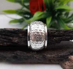 Spinner Ring, Dome Ring, Sterling Silver Ring for Women, Meditation Ring #024 - Picture 1 of 10