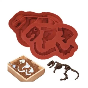 Silicone Dinosaur Bone Cake Dessert Chocolate Soap Candle Resin Mould - Picture 1 of 4