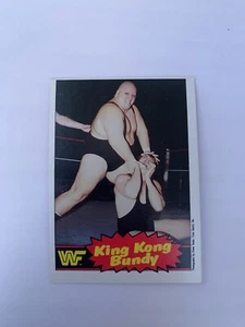 1985-86 O-Pee-Chee WWF Series 2 #7 King Kong Bundy RC (invM2) - Picture 1 of 2