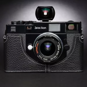 Handmade Genuine Real Leather Half Camera Case Cover Bag For Zeiss Ikon ZM SW - Picture 1 of 11