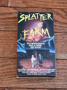 Splatter Farm VHS Tape 2014 Polonia Brothers Entertainment Horror Movie - Picture 1 of 4