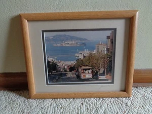 James Rasmussen San Francisco Landmark Photograph Cable Trolly Car Framed Vtg - Picture 1 of 12