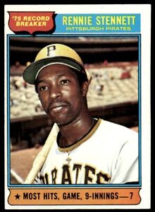 1976 Topps Rennie Stennett Pittsburgh Pirates #6
