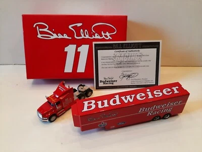 Remolque de transporte Bill Elliott 1994 #11 Budweiser Racing 1/64 RCCA nuevo en caja Foto 1 de 4