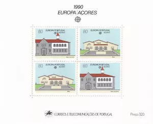 Azores 1990 Yvert SS 11 Europe CEPT MNH VF - Picture 1 of 1