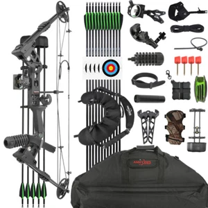 20-70lbs Compoundbogen Set Jagdbogen Bogenschießen Angeln Jagd RH LH Sportbogen - Bild 1 von 16
