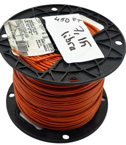 GENERAL CABLE 24014820 MACHINE TOOL WIRE ORANGE 450FT 7,15 LIBRA E355563 14 STR - Picture 1 of 7