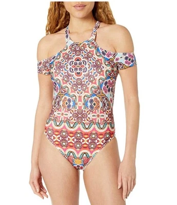 Maiô Kenneth Cole SM REACTION Casablanca novo com etiquetas ombro gola alta 90132 - Imagem 1 de 4