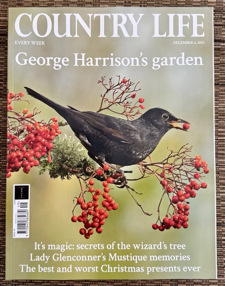 “Country Life Magazine” 6th Dec 2023 (Issue 49) Mint! “George Harrison’s Garden” - Image 1 of 1