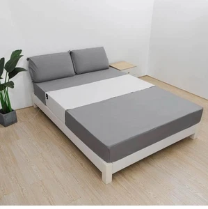 Sábana bajera, se adapta a todos los tamaños de cama, algodón orgánico + fibra plateada, 24" X 104" - Imagen 1 de 7