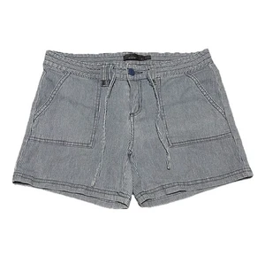 PrAna pantaloncino donna Tess blu bianco a righe misto cotone vita bassa 29” taglia 4 - Foto 1 di 12