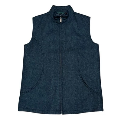 Мужской шерстяной жилет Emerald Isle 40 на молнии для стеганого одеяла с подкладкой в елочку - Изображение 1 из 4