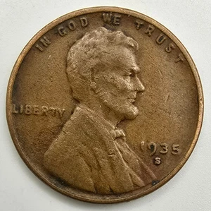 1935 S Lincoln Wheat Cent VF You Grade It! Penny Type Coin Free Ship! - Picture 1 of 4