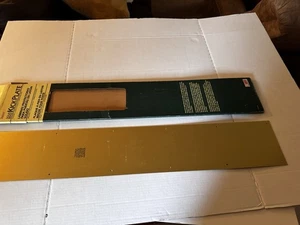 Brainerd Liberty Hardware Solid Brass Door Kick Plate 6" x 34" with Screws NOS - Picture 1 of 9