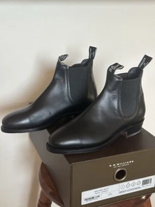 ⭐️SALE!!⭐️ BNIB RRP $699 RM WILLIAMS Adelaide Black Boots Size AU 5.5 5.5D EU 35 - Picture 1 of 16