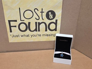 Pandora Meeresschildkröte Blau Murano Glas CZ & SS .925 Charm 798939C01 In Box - Bild 1 von 9