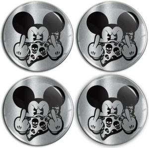 Custom 3D Domed Wheel Stickers – Centre Cap Gel Decals – Made in EU | A 95 X - Picture 1 of 3