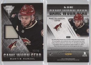 2013-14 Panini Titanium Game-Worn Gear Patch /25 Martin Hanzal #GG-MHZ Patch