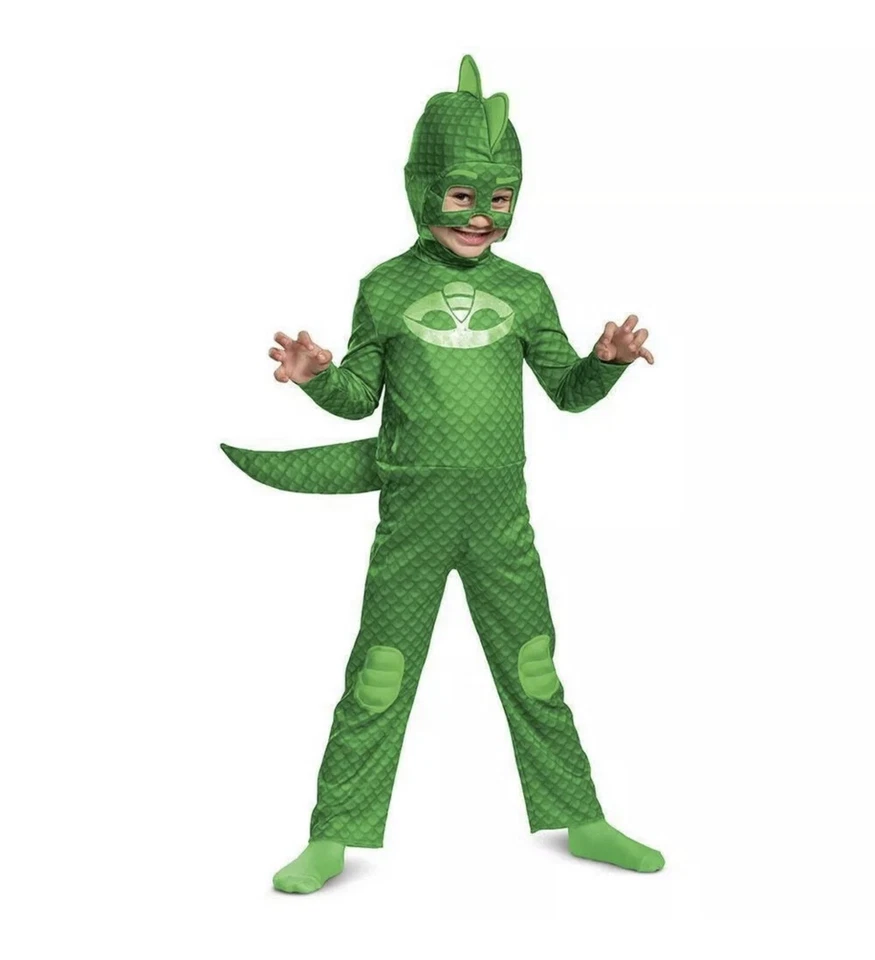 🎃Disfraz PJ Máscara Gekko Deluxe Disfraz Niño Pequeño👻 Mediano 3T-4T Foto 1 de 2
