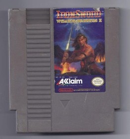 Vintage Nintendo Iron Sword Wizards & Warriors 2 Video Game NES Cartridge VHTF