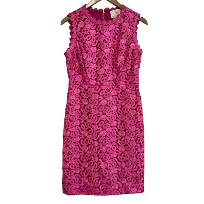 Vestido de renda Kate Spade Della rosa sem mangas tamanho 8 - Imagem 1 de 4
