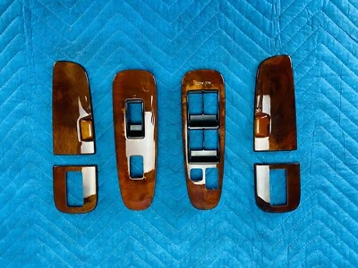 Lexus LS400 Front & Rear RH & LH Door Armrest Wood Trim 6pc Set 1998-2000 OEM - Image 1 of 4