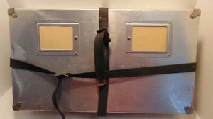 VINTAGE ALUMINUM SHIPPING BOX MAILING CONTAINER - Picture 1 of 7