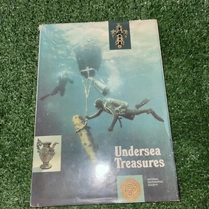Vintage UNDERSEA TREASURES Hardcover Book By National Geographic Society 1974 - Foto 1 di 2