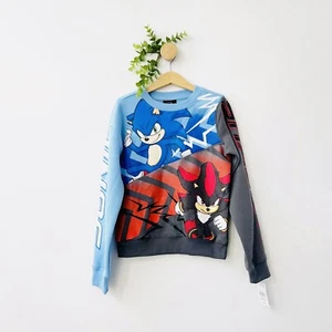 Sonic The Hedgehog NWT 3 Sonic And Shadow Kids’ Sweatshirt Size XXS/4-5 - Picture 1 of 6