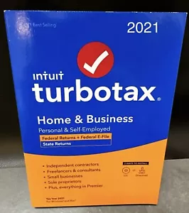 2021 Turbotax Home & Business Personal Self-Employed BRAND NEW Sealed Intuit 🐿️ - Picture 1 of 8