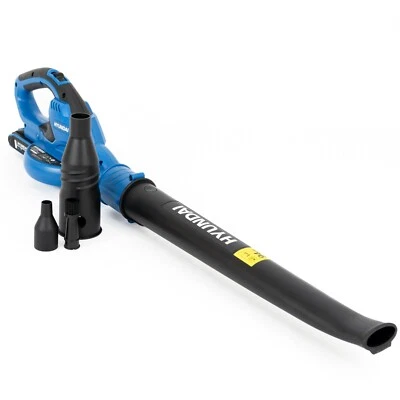 Hyundai Cordless Leaf Blower 20V 200Km/h Air Speed 2Ah Li-Ion Battery & Charger - Image 1 of 4