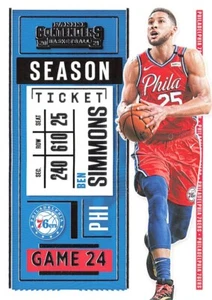 2020 Panini Contenders #56 Ben Simmons Philadelphia 76ers - Picture 1 of 2