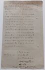 Aop India 1867 Letter Signed Raja Banesinhji Jaswantsihnji Of Wankaner
