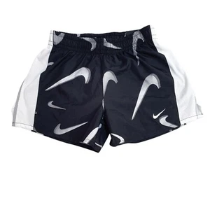 Girl's Nike Dry Black Drawstring Sport Shorts Uk M Age 10-12 W24 BNWT EE673 - Picture 1 of 4