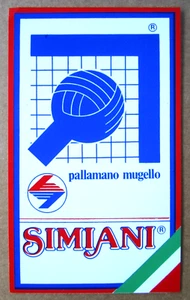 ADESIVO/STICKER "PALLAMANO MUGELLO SIMIANI" - SERIE "A" FEMMINILE - Anni '80 - Picture 1 of 1