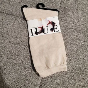 Hue Tissue Cotton Socks Sand Cream Color One Size 80% Cotton/ 18% Nylon/ 2% Spx - Picture 1 of 4