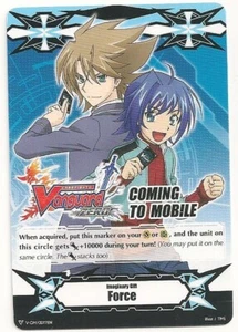 2x Cardfight Vanguard Zero Imaginary Gift Force Marker V-GM/0077EN Promo TCG - Picture 1 of 1