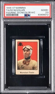 1946 NANNINA FIGURINE TECNICOLOR HAND-CUT TAZIO NUVOLARI PSA 2.5 - Picture 1 of 2