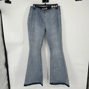 Rock & Roll Denim Jeans Women’s Sz 30X32 Blue Bargain Bell Pull On Hi Rise Flare - Picture 1 of 10