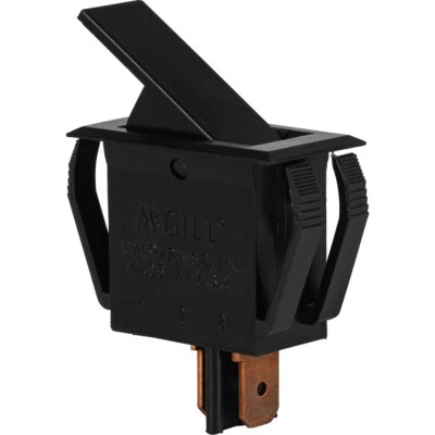 McGill 16A Momentary SPST N.O. Interruptor de pá balancim alavanca de plástico, 16A @ 125 VAC - Imagem 1 de 2