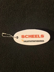 Scheels Humminbird Floating Boat Keyring Keychain White & Red - Picture 1 of 7