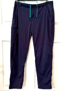REI Co-op Women's Hiking Pants Size 14 Navy Blue Lightweight Nylon Stretch Trail - Picture 1 of 14
