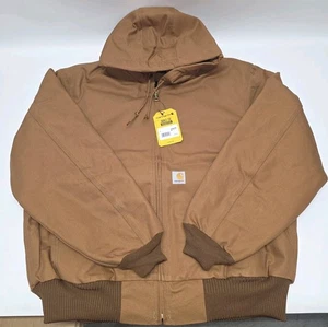 Carhartt Loose Fit Firm Duck Insulated Flannel-Lined J140 Size LARGE - Picture 1 of 5