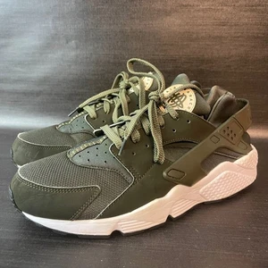Nike Air Huarache Olive Green Men's Size 12 athletic running Shoes 318429-306 - Picture 1 of 9