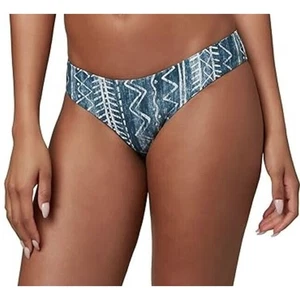 O'Neill Girls Ruffle Swim Bottom in Slate Bungalow Stripe Size 12 - Picture 1 of 4