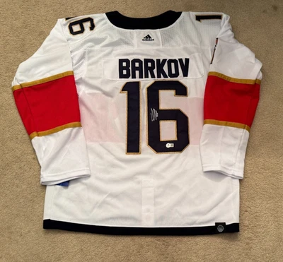 ФУТБОЛКА БЕККЕТТ С АВТОГРАФОМ АЛЕКСАНДРА БАРКОВА FLORIDA PANTHERS СЕРТИФИКАТ ПОДЛИННОСТИ РАЗМЕР XL #2 - Изображение 1 из 4