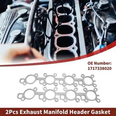 2 Pcs Exhaust Manifold Header Gasket for Toyota Land Cruiser 08-21 No.1717338020 Foto 1 de 4