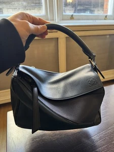 Loewe Puzzle Small Tricolour Blue and Black Bag - Authentic - Picture 1 of 21