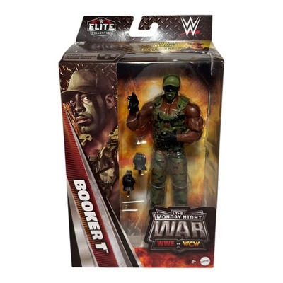 WWE Elite Monday Night Wars Series 9 Booker T GI Bro Wrestling Action Figure - Image 1 of 4